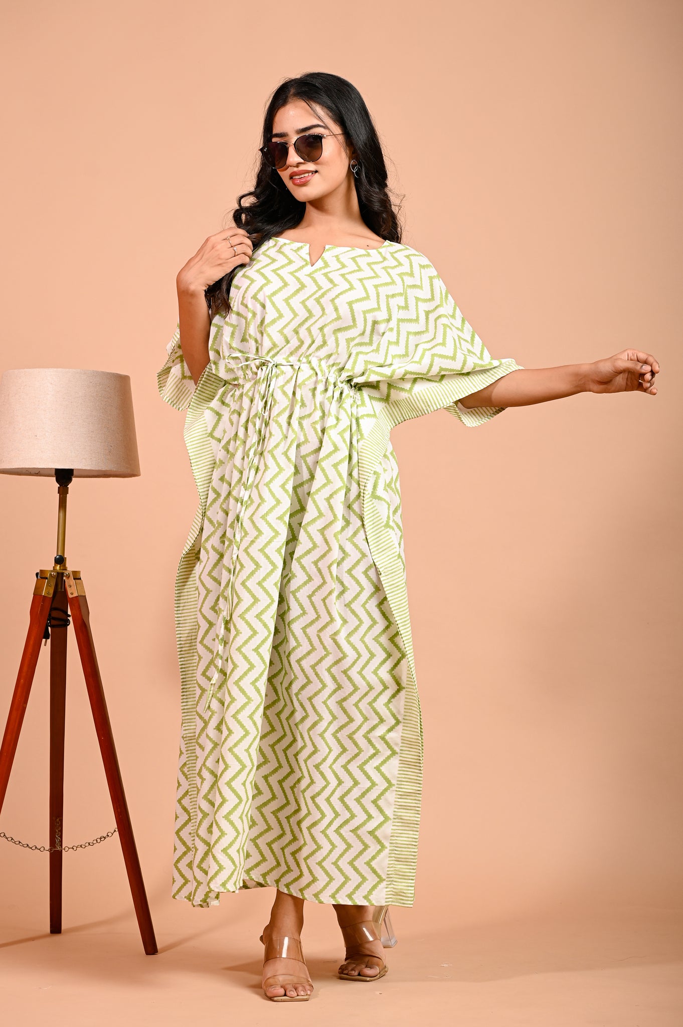 Handcrafted Cotton  long Kaftan / maxi / nighty