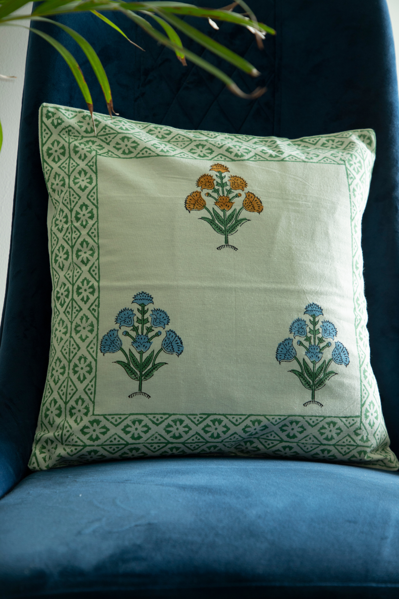 Block Blossom Fiesta Throw/Cushion Cover