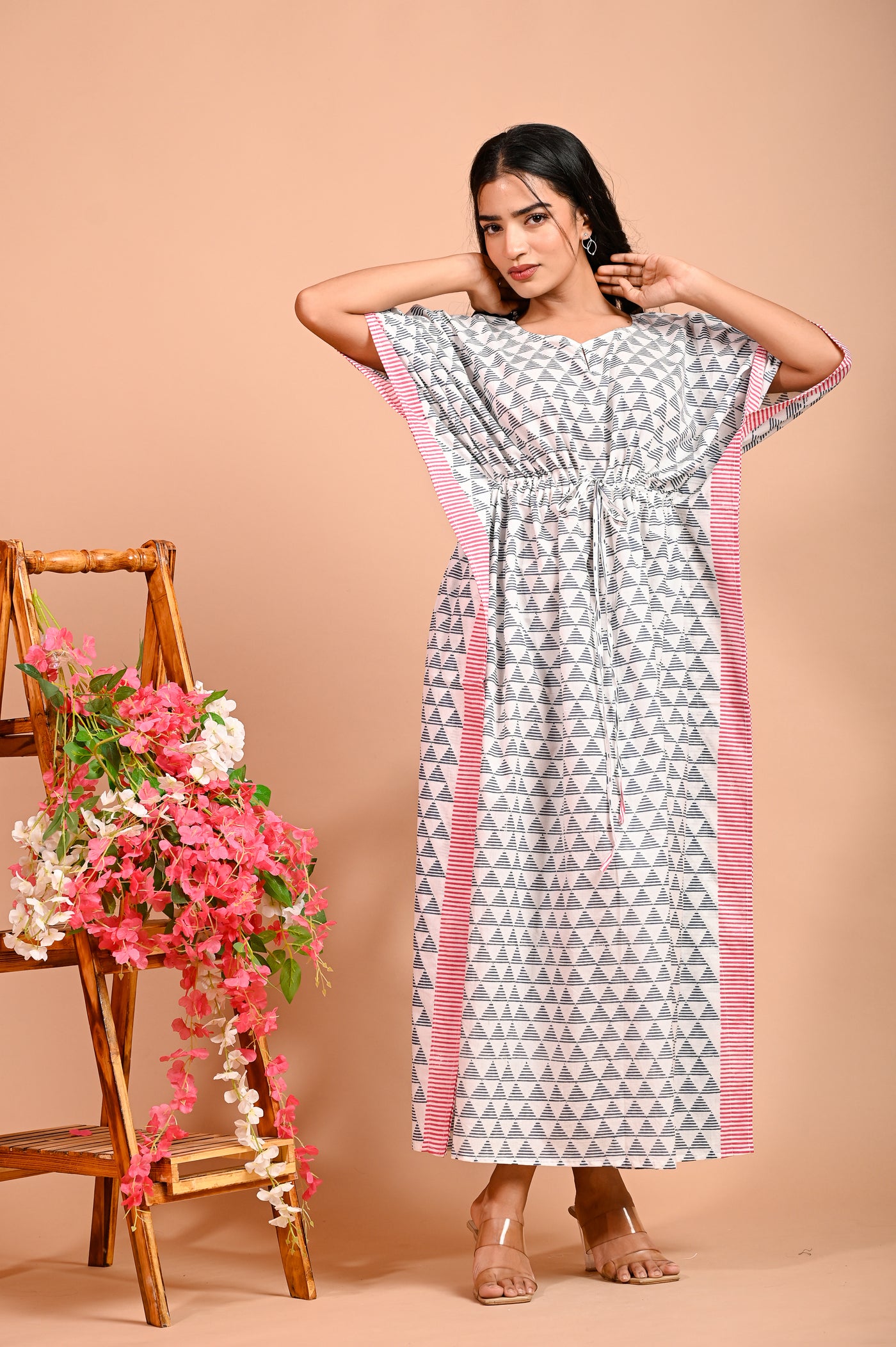 Fusion Handcrafted Cotton Kaftan