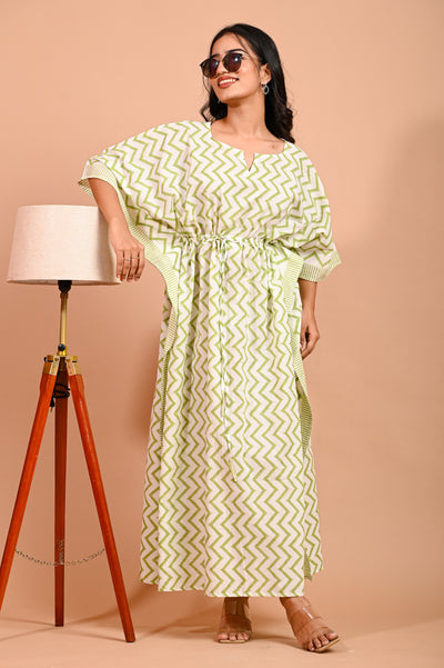 Fusion Handcrafted Cotton Kaftan