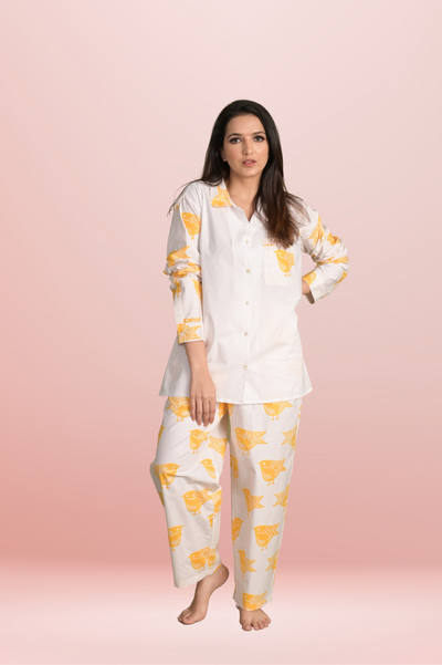 SPARROW SYMPHONY BLOCK PRINT SLEEP SET