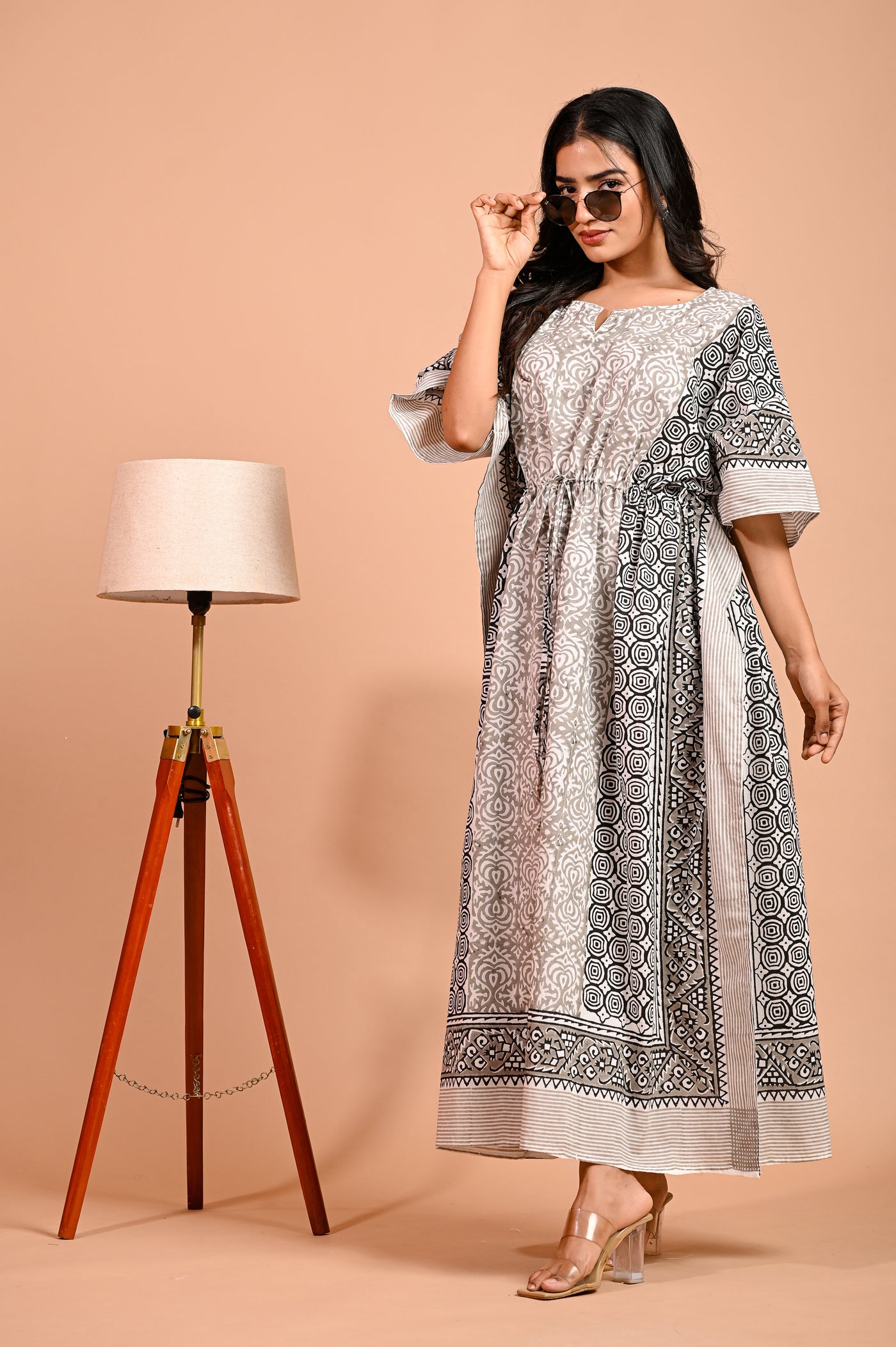 Fusion Handcrafted Cotton Kaftan