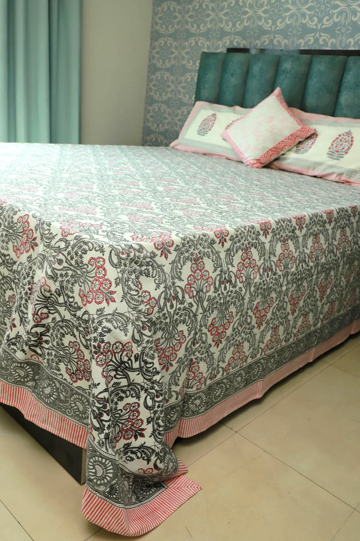 Eco Crafted Heritage Bedsheet/Linen (King-275cm*275cm)