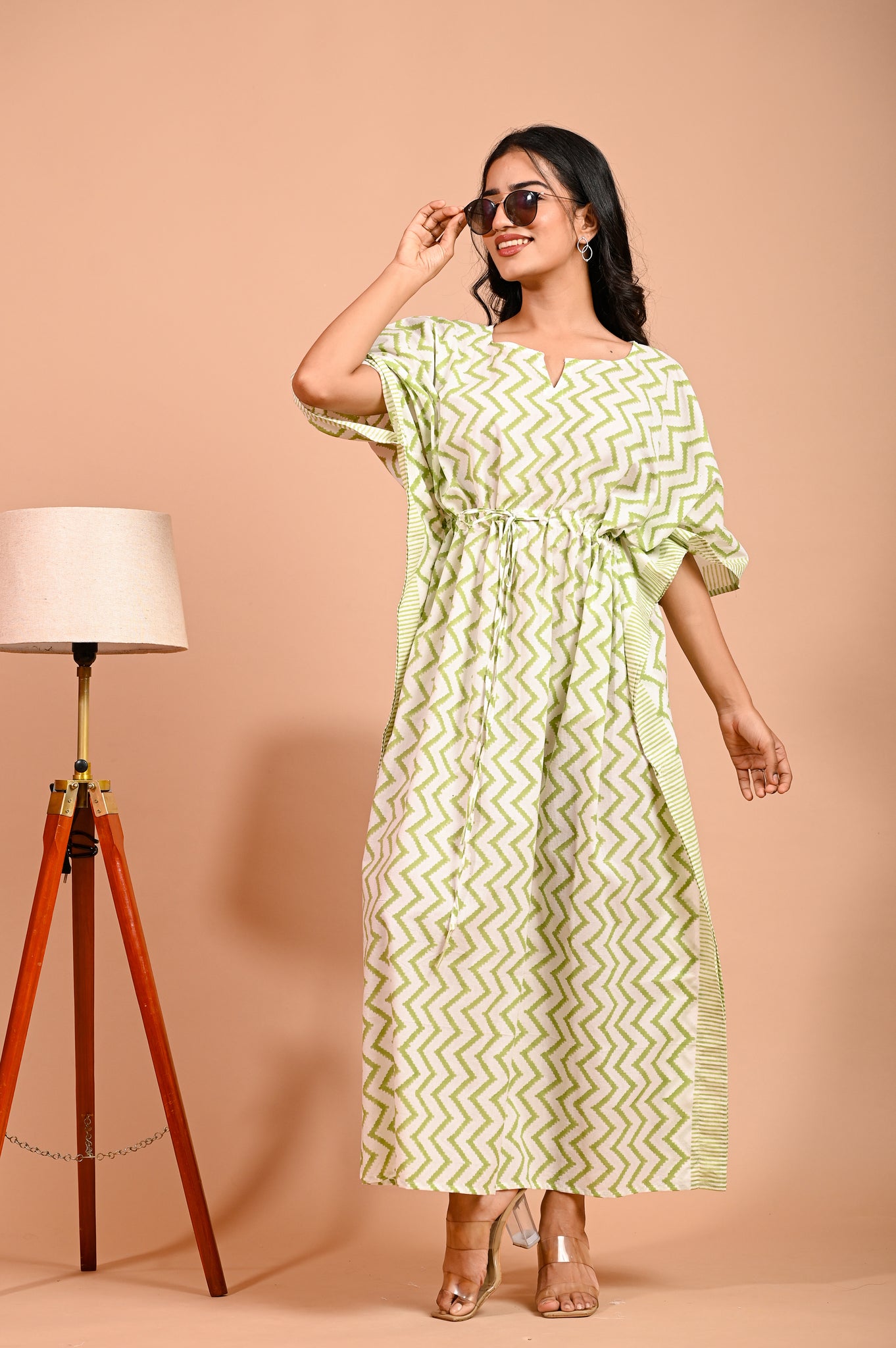 Handcrafted Cotton  long Kaftan / maxi / nighty