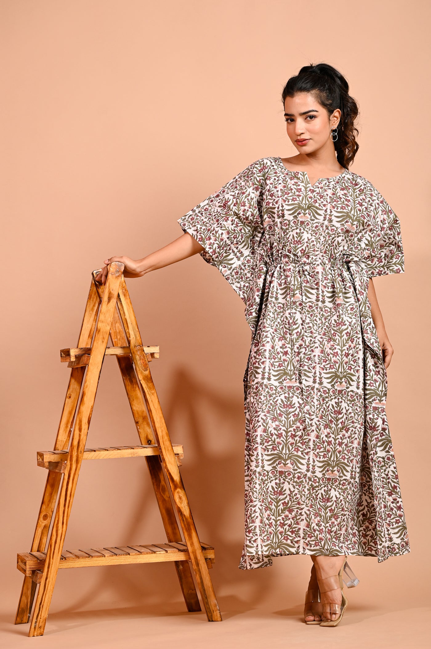 Fusion Handcrafted Cotton Kaftan