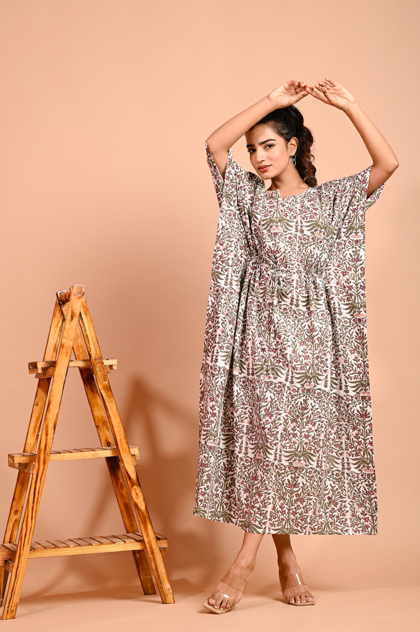 Fusion Handcrafted Cotton Kaftan