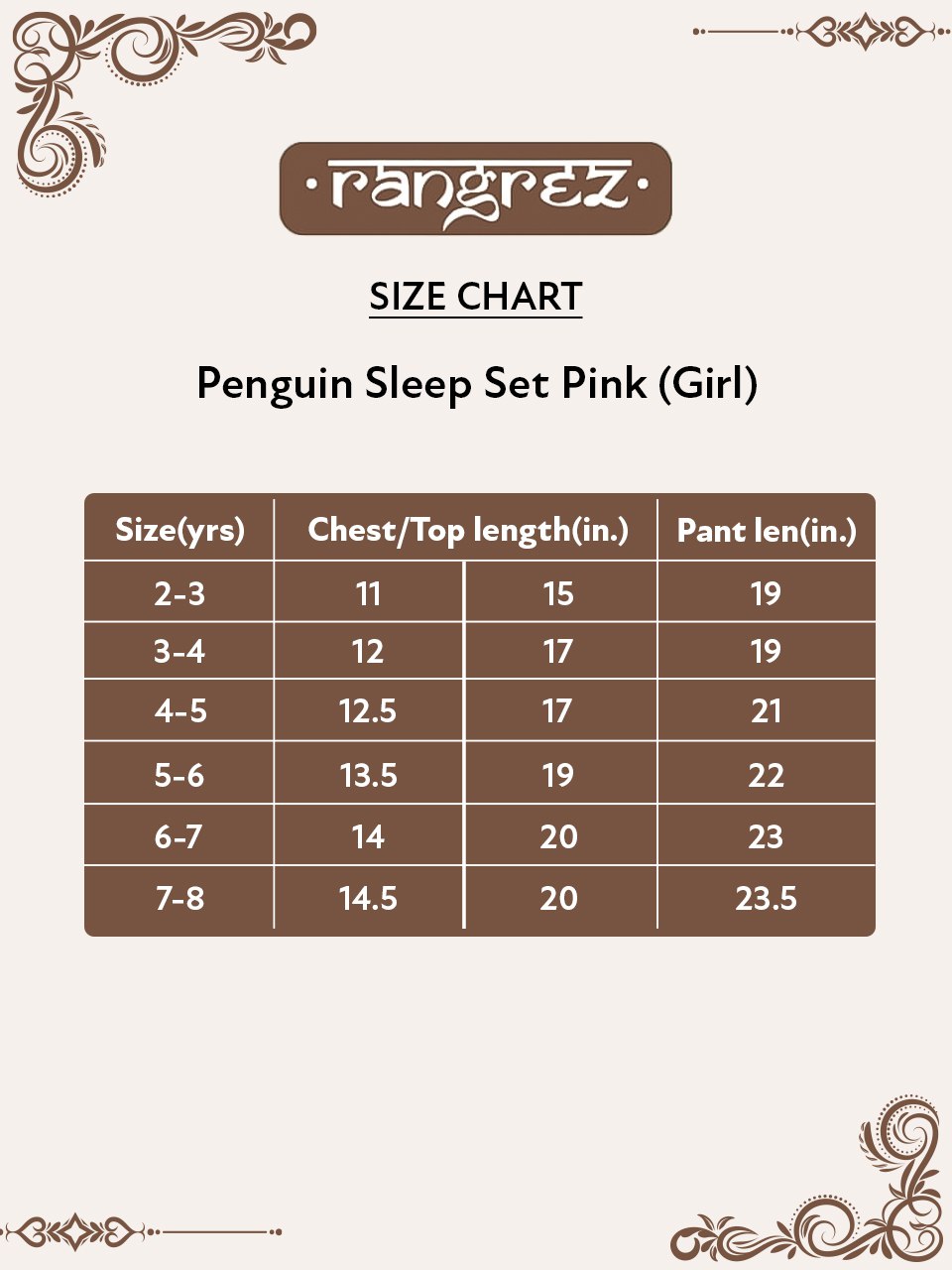 Penguin Kid Sleep Set(2-8 Years)