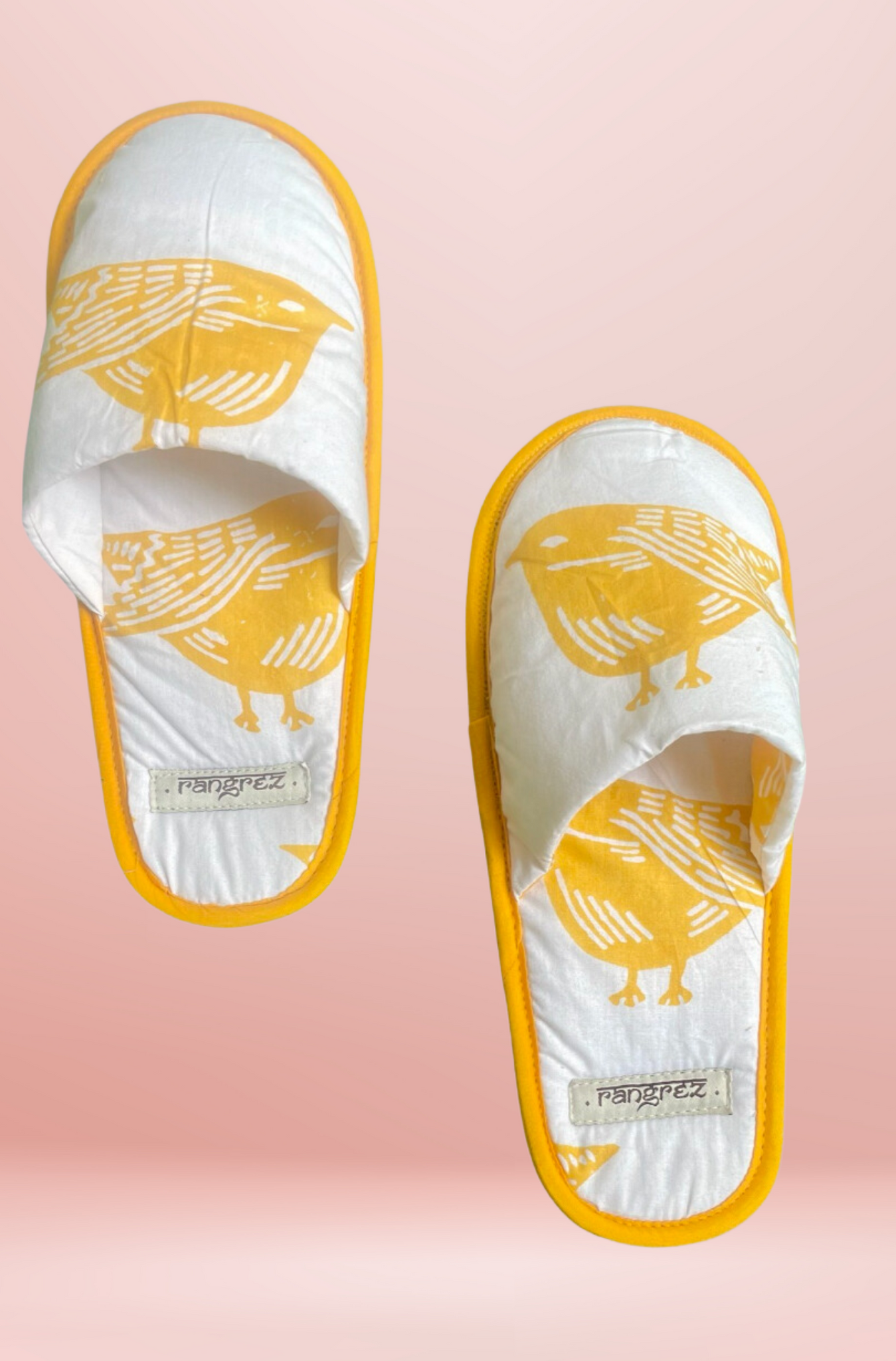 SPARROW YELLOW BIRD BLOCK PRINT SLEEP SET