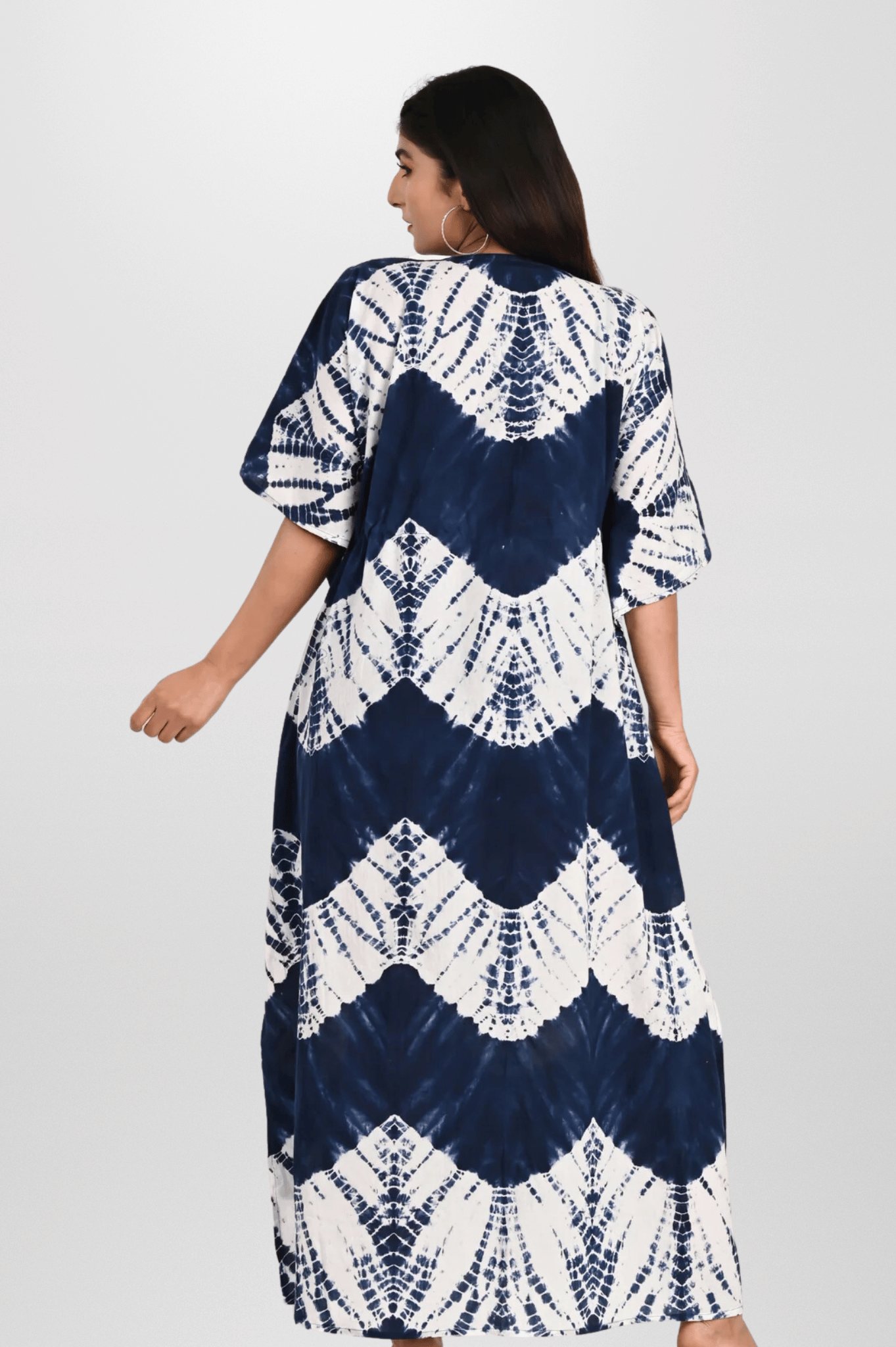 Tie-Dye Fusion Cotton Kaftan - Women