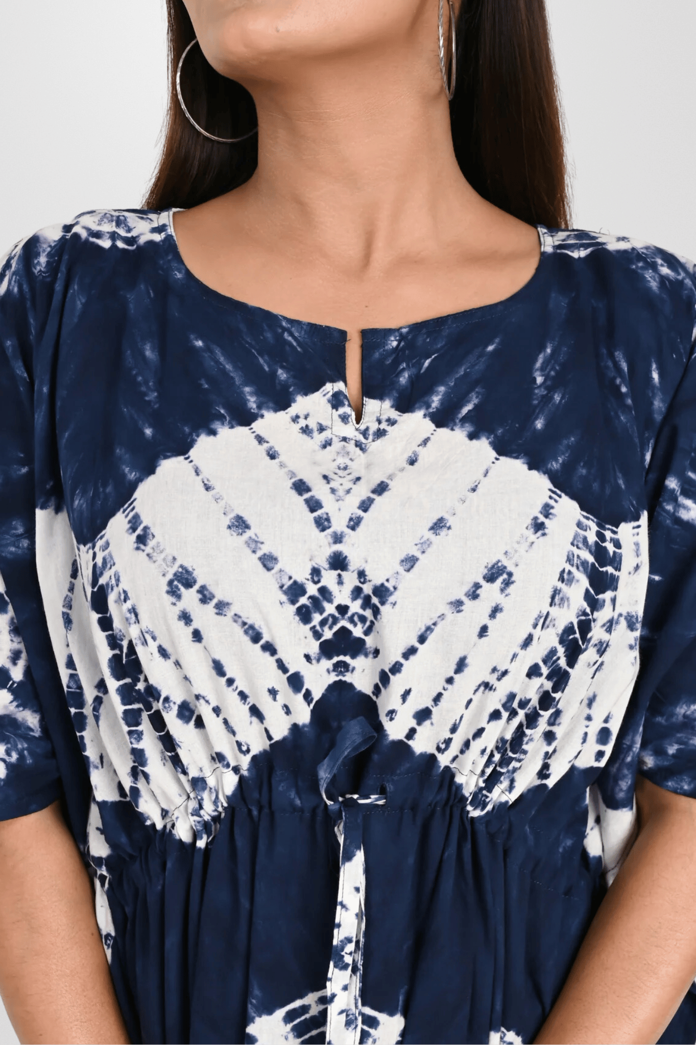 Tie-Dye Fusion Cotton Kaftan - Women