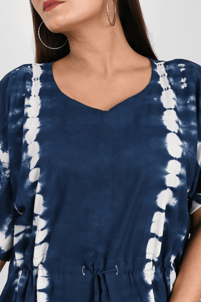 Tie-Dye Fusion Cotton Kaftan - Women